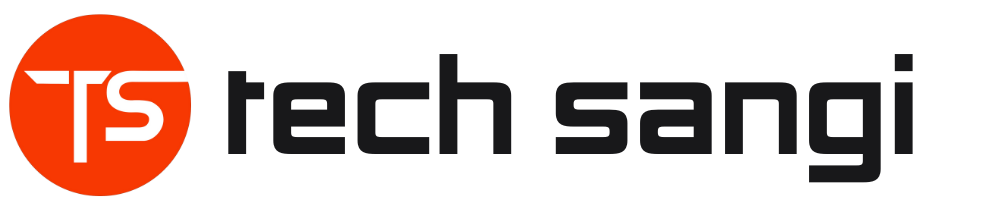tech sangi futuristic logo